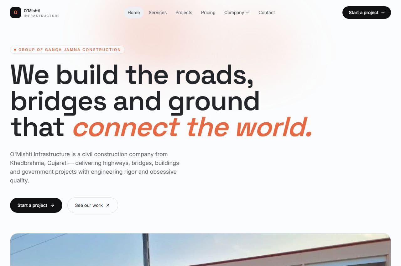 O'Mishti Infrastructure preview